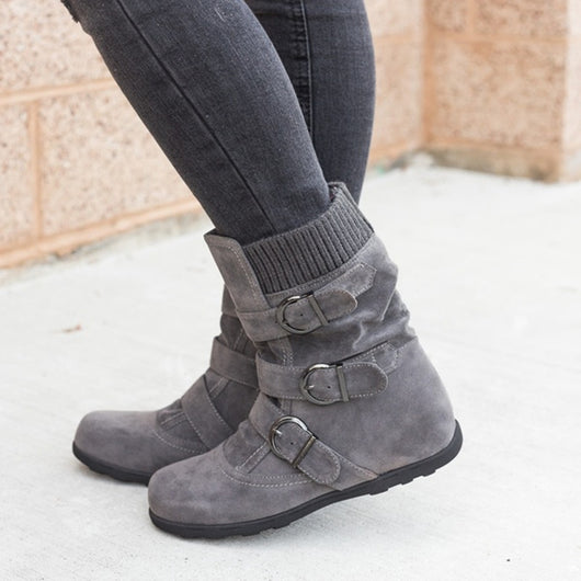 Botas de Invierno Casual con Hebilla Ajustable - Image 8