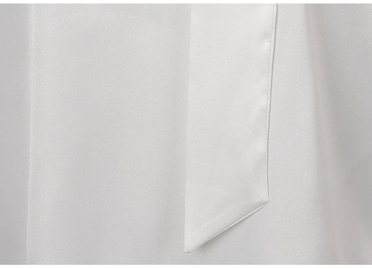 Blusa Suelta de Seda con Falda Slim de Cintura Alta - Image 26