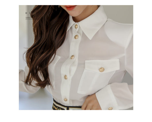 Conjunto Elegante Falda y Blusa Slim Fit para Mujer - Image 9