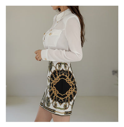 Conjunto Elegante Falda y Blusa Slim Fit para Mujer - Image 21