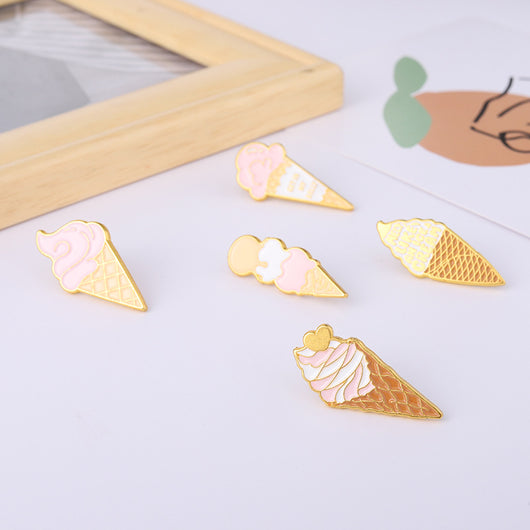 Broche Metálico Temático de Comida y Café - Accesorios Divertidos - Image 32