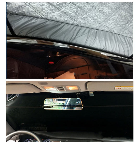 Protector Solar para Parabrisas con Revestimiento Plateado - Bloqueador de Nieve y Calor - Image 2