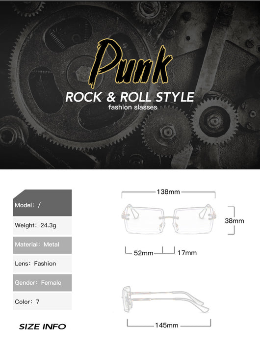 Gafas de Sol Rimless Europeas - Diseño Moderno y Minimalista - Image 27