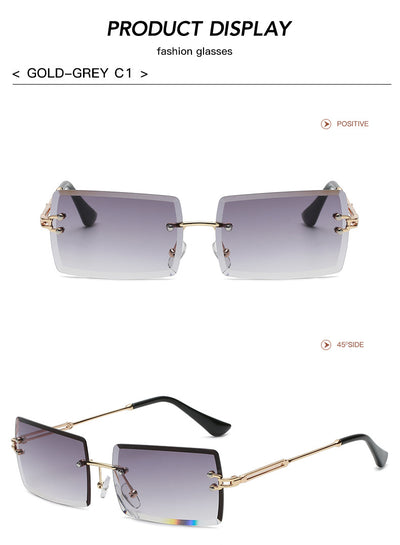 Gafas de Sol Rimless Europeas - Diseño Moderno y Minimalista - Image 30