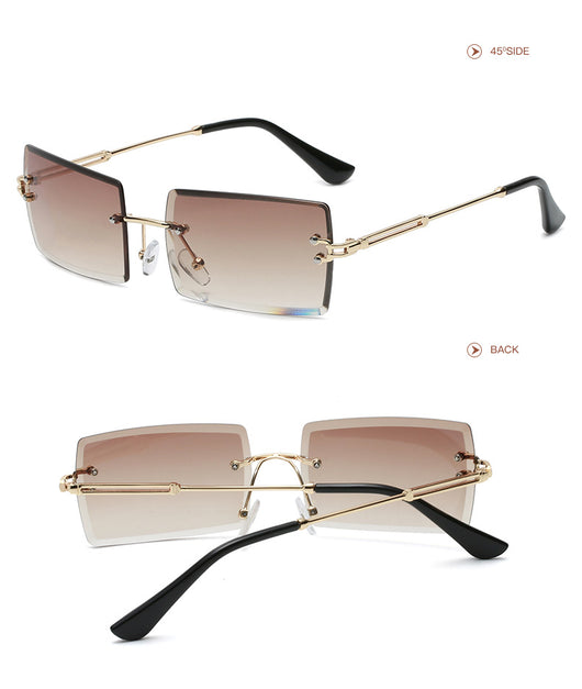 Gafas de Sol Rimless Europeas - Diseño Moderno y Minimalista - Image 32