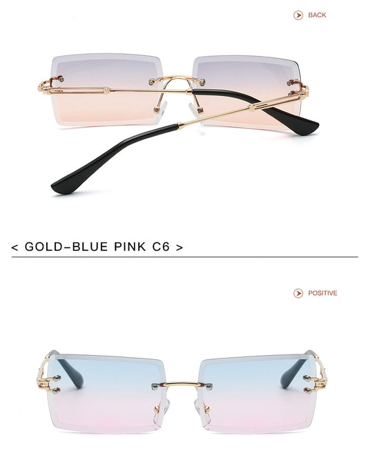 Gafas de Sol Rimless Europeas - Diseño Moderno y Minimalista - Image 37