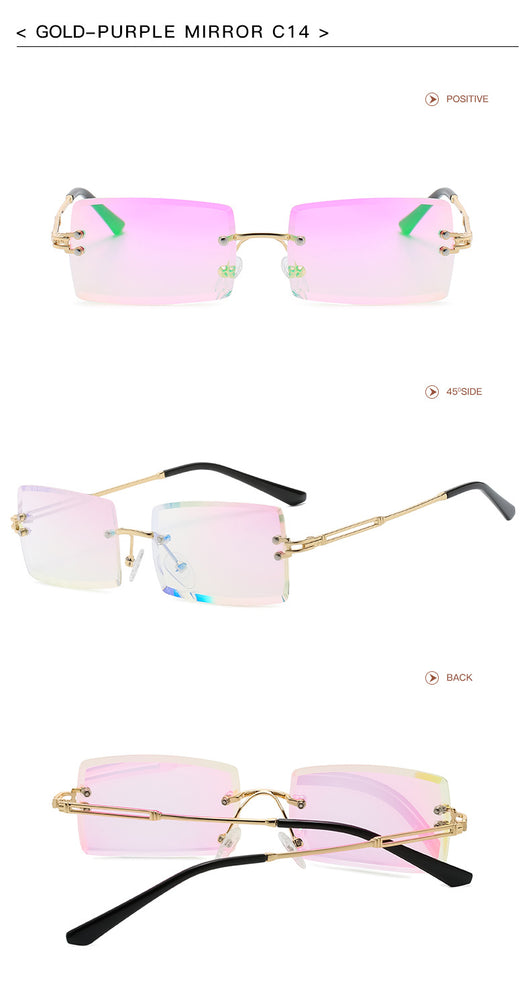 Gafas de Sol Rimless Europeas - Diseño Moderno y Minimalista - Image 47
