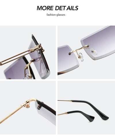 Gafas de Sol Rimless Europeas - Diseño Moderno y Minimalista - Image 48