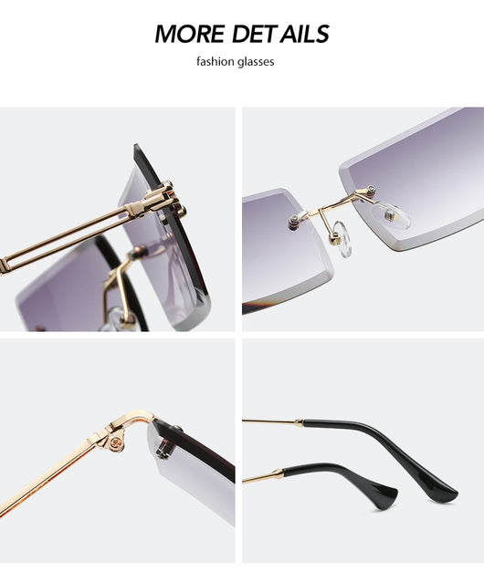 Gafas de Sol Rimless Europeas - Diseño Moderno y Minimalista - Image 48