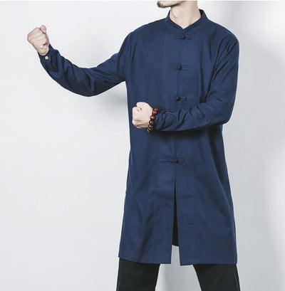 Chaqueta de Botones Lino y Algodón para Hombre - Image 9
