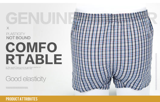 Calzoncillos de Algodón Cuadros para Hombre Talla Grande - Image 7