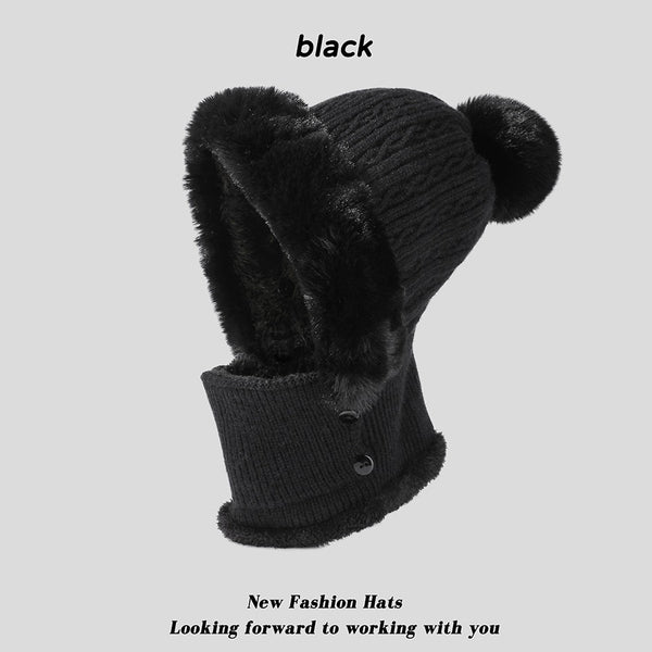 Conjunto Tejido Gorro y Bufanda con Forro Polar - Image 9
