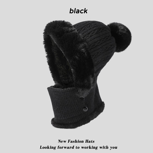 Conjunto Tejido Gorro y Bufanda con Forro Polar - Image 9