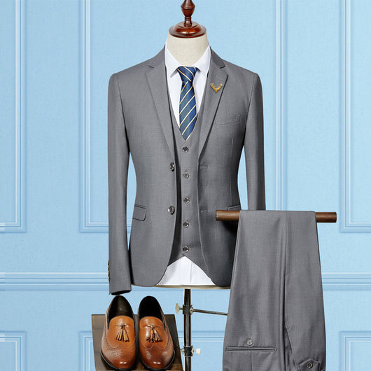 Traje de Novio Slim Fit Personalizado para Hombre - 3 Piezas - Image 3