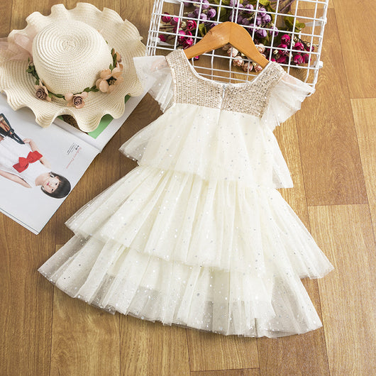 Vestido de Niña con Lentejuelas y Malla Brillante - Image 34