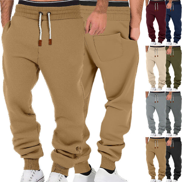 Pantalón Deportivo Hombre Corte Holgado con Puño Ajustable