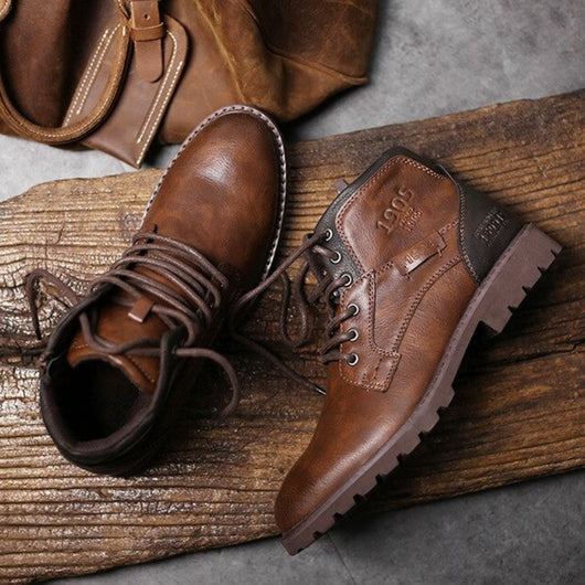 Botas Altas de Cuero con Cintura Alta para Hombre y Mujer - Image 3