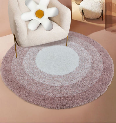 Alfombra Redonda Acolchada para Dormitorio - Diseño Simple y Elegante - Image 13