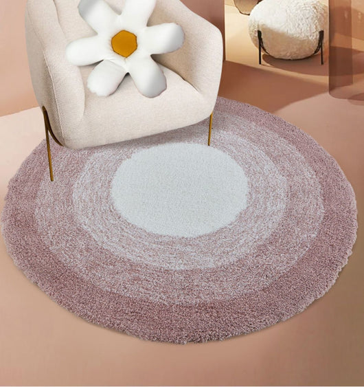 Alfombra Redonda Acolchada para Dormitorio - Diseño Simple y Elegante - Image 13