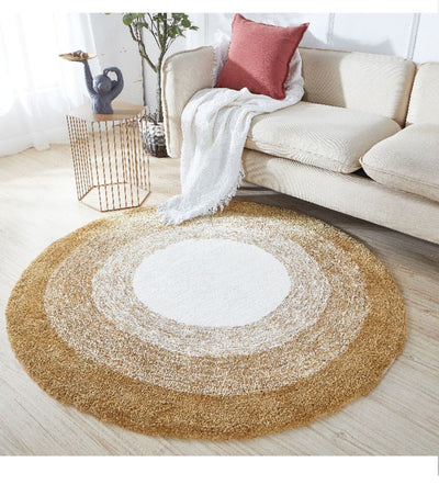 Alfombra Redonda Acolchada para Dormitorio - Diseño Simple y Elegante - Image 14