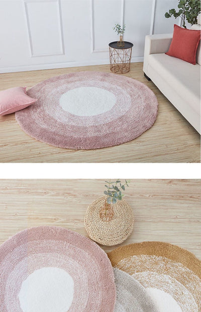 Alfombra Redonda Acolchada para Dormitorio - Diseño Simple y Elegante - Image 15