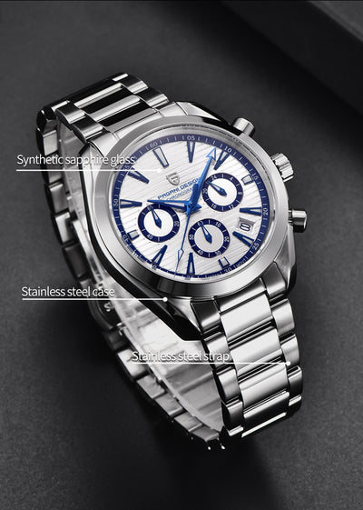 Reloj Cronógrafo de Cuarzo para Hombre Resistente al Agua - Image 8
