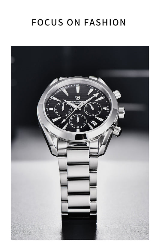 Reloj Cronógrafo de Cuarzo para Hombre Resistente al Agua - Image 9