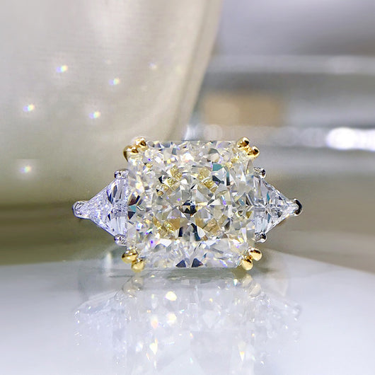 Anillo de Diamante Carbono Alto Estilo Europeo Americano - Image 7