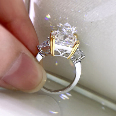 Anillo de Diamante Carbono Alto Estilo Europeo Americano - Image 11
