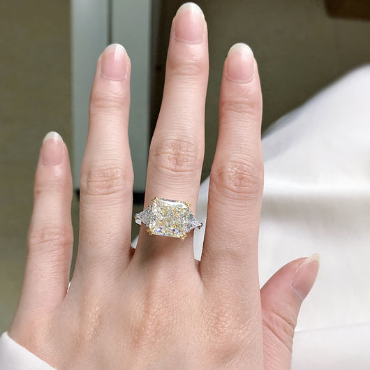 Anillo de Diamante Carbono Alto Estilo Europeo Americano - Image 13