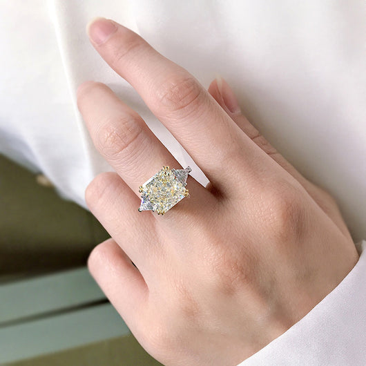 Anillo de Diamante Carbono Alto Estilo Europeo Americano - Image 14