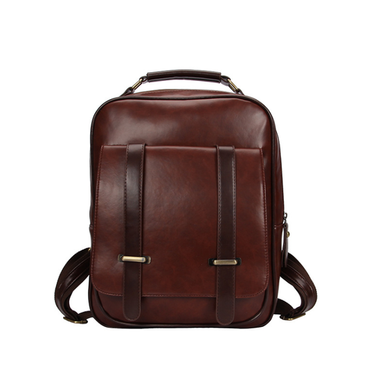 Bolso de Hombro Vintage Británico de Cuero Suave - Estilo Universitario Gran Capacidad - Image 4