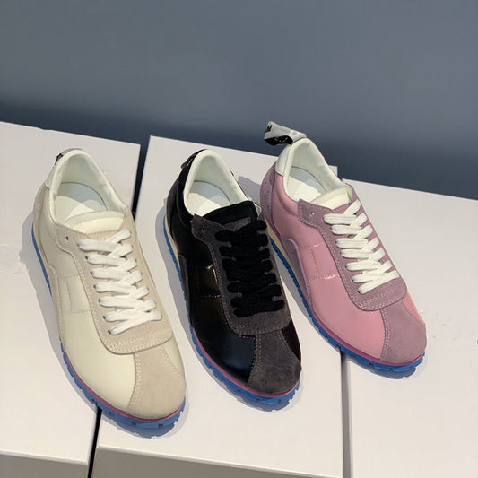 Zapatillas Deportivas Blancas de Cuero para Mujer