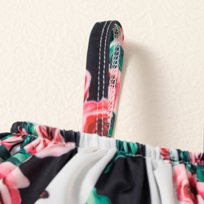 Traje de Baño Entero para Bebé Niña con Estampado Floral Rosa - Image 12