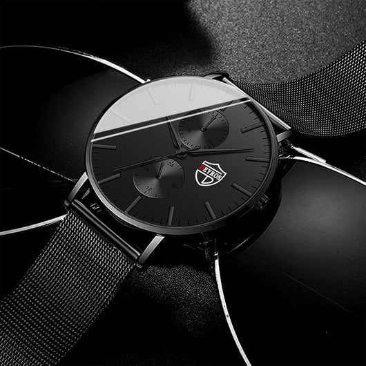 Reloj de Hombre Elegante con Malla Chapada al Vacío - Image 19