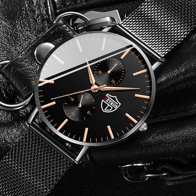 Reloj de Hombre Elegante con Malla Chapada al Vacío - Image 20