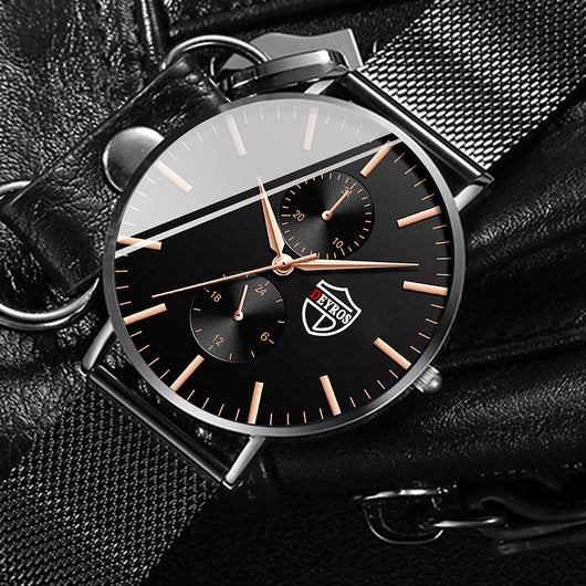 Reloj de Hombre Elegante con Malla Chapada al Vacío - Image 20