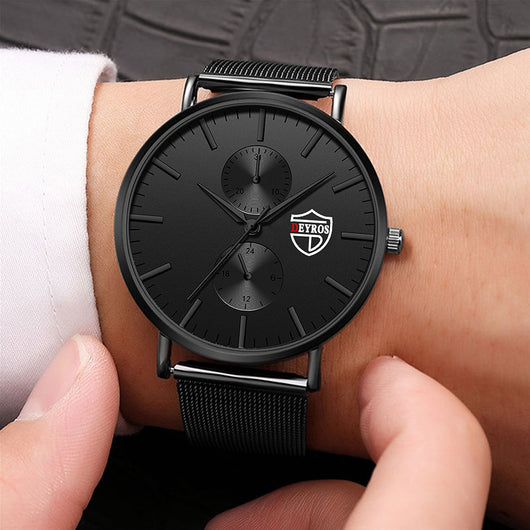 Reloj de Hombre Elegante con Malla Chapada al Vacío - Image 22