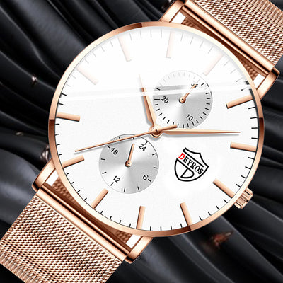 Reloj de Hombre Elegante con Malla Chapada al Vacío - Image 24