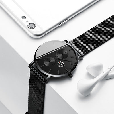 Reloj de Hombre Elegante con Malla Chapada al Vacío - Image 26