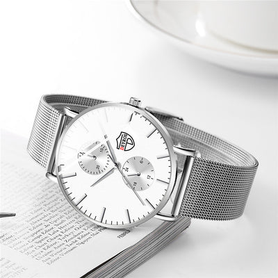 Reloj de Hombre Elegante con Malla Chapada al Vacío - Image 32