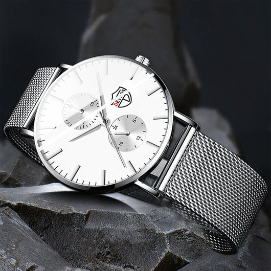 Reloj de Hombre Elegante con Malla Chapada al Vacío - Image 34
