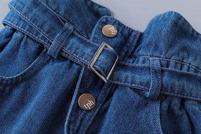 Conjunto Infantil Básico: Camisa Sólida y Jeans - Image 20