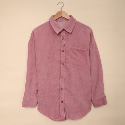 Camisa de Pana para Mujer con Solapa y Bolsillos - Image 5
