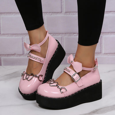 Tacones Mary Jane con Plataforma Elevadora y Cadena para Mujer - Image 5