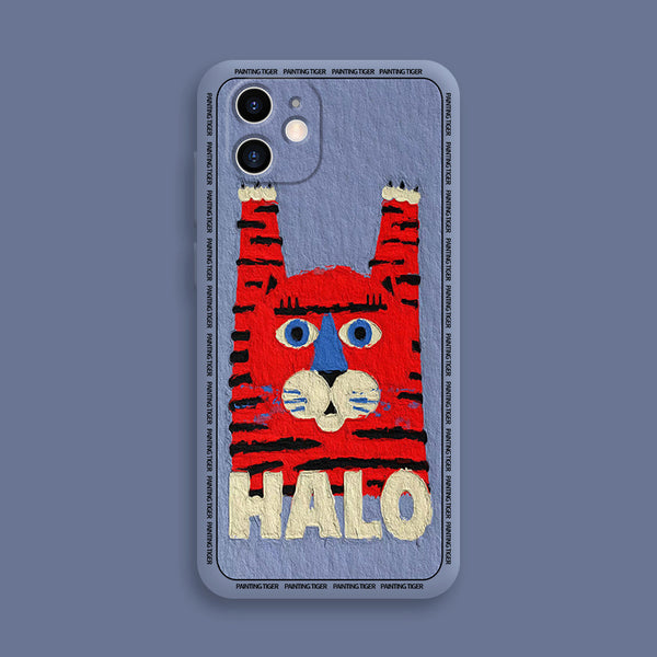 Funda de Silicona Líquida para Pareja - Diseño Hello Tiger Personalizado - Image 5
