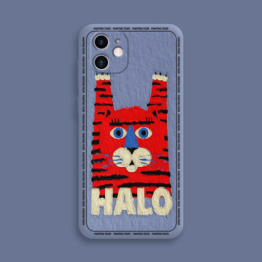 Funda de Silicona Líquida para Pareja - Diseño Hello Tiger Personalizado - Image 5