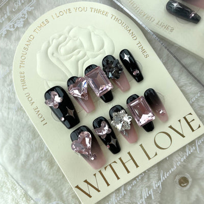 Uñas Postizas Largas Artesanales - Manicura Perfecta Lista para Usar - Image 9