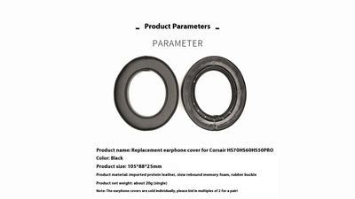 Almohadillas de Repuesto para Auriculares Corsair HS70 HS60 HS50 PRO - Image 6
