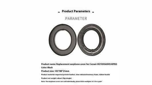 Almohadillas de Repuesto para Auriculares Corsair HS70 HS60 HS50 PRO - Image 6